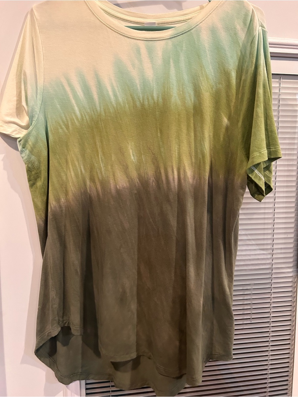 Old Navy Luxe Green Ombre Short Sleeve Tee